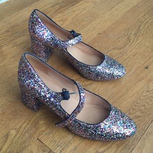 madewell mary jane glitter